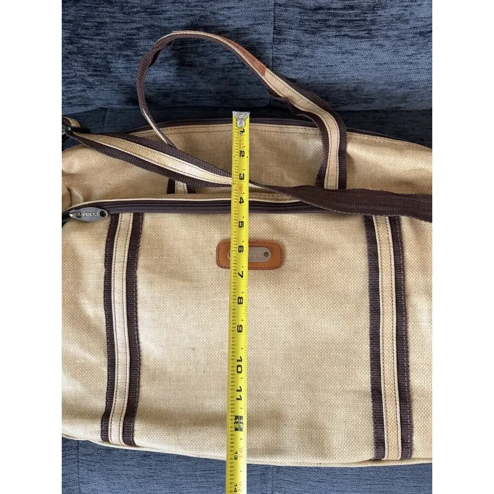 Emilio Pucci Duffel Travel Luggage Gym Shoulder Bag Tote Vintage MCM 70's Unisex